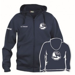 Basic Hoody Full zip Bleu...